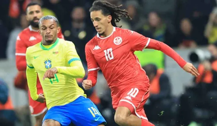 البرازيل تتعادل مع تونس بهدف لمثله وديا