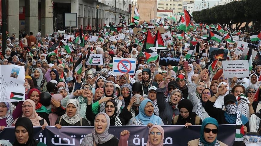 المغرب.. 105 مظاهرات تنديدا بمخطط تهجير الفلسطينيين