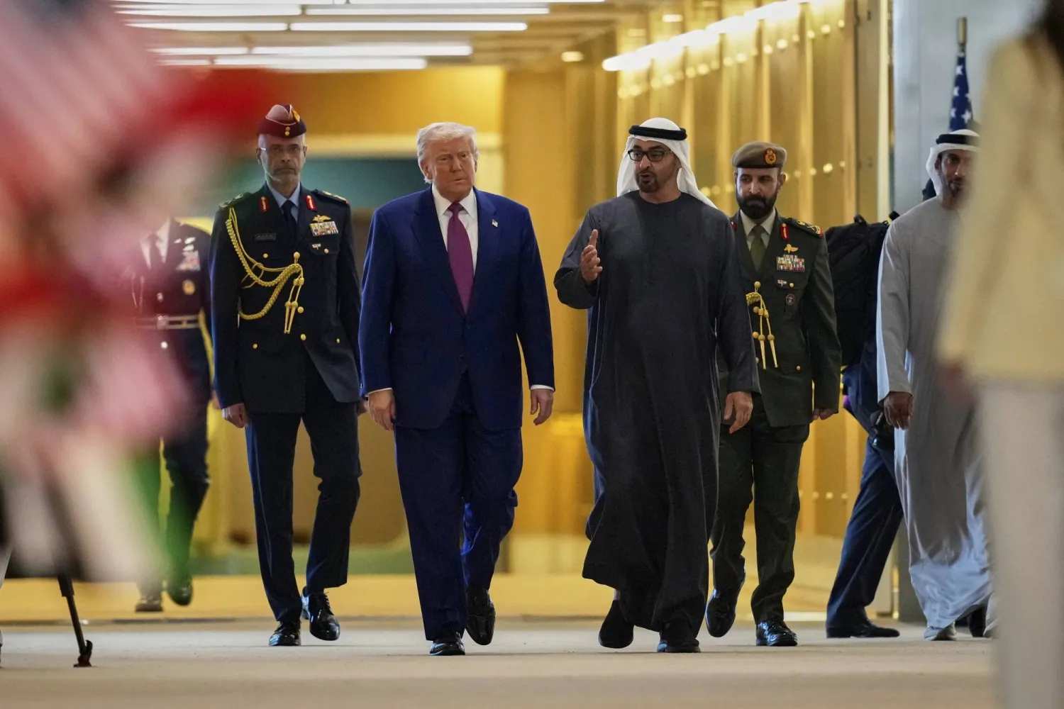 ترمب يصل إلى الإمارات في آخر محطة ضمن جولته الخليجية