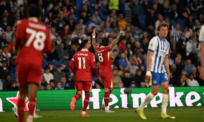 برايتون يفوز على ليفربول بثلاثة في الدوري الإنجليزي