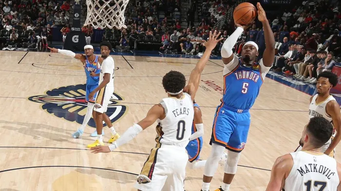 ثاندر يحقق فوزا كبيرا على بليكانز في دوري السلة الأمريكي