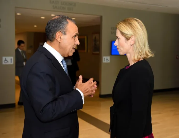 وزير الخارجية المصري يؤكد للممثلة العليا للاتحاد الأوروبي أهمية دفع المسار الدبلوماسي